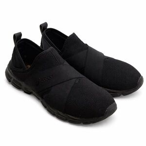 ASICS Quantum Lyte Slip On Sneakers Mens 13 Triple Black Running Comfort